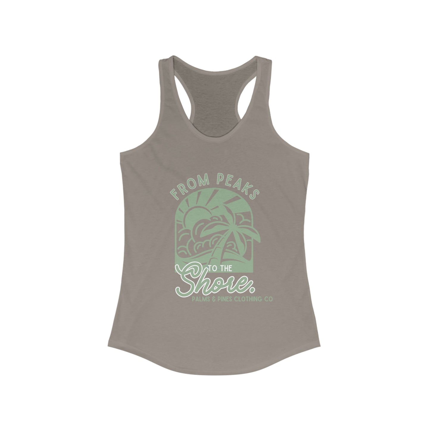Peaks To The Shore Women’s Racerback Tank Top